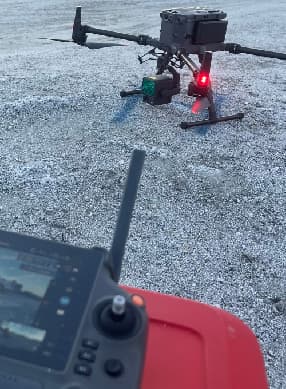 Aerial imagery used for volume measurement